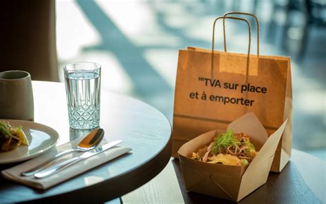 Différence entre TVA à emporter et sur place