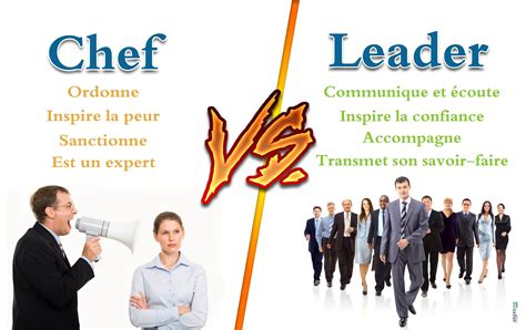 Différences entre Chef et Leader