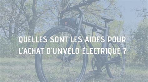 Différentes aides pour l'achat d'un vélo électrique