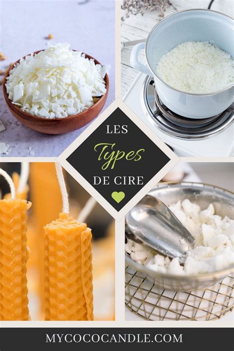 Différents types de cire pour bougies