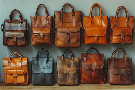 Différents types de sacs en cuir
