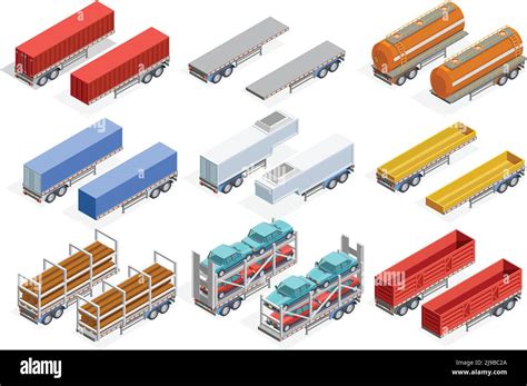 Divers types de remorques