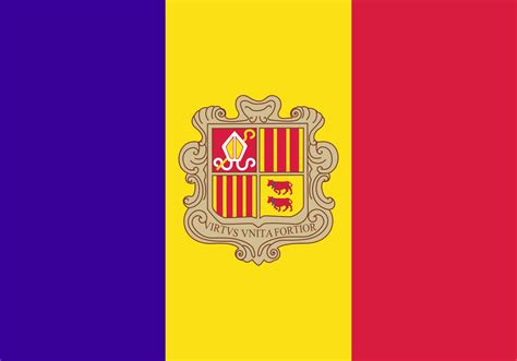 Drapeau de l'Andorre