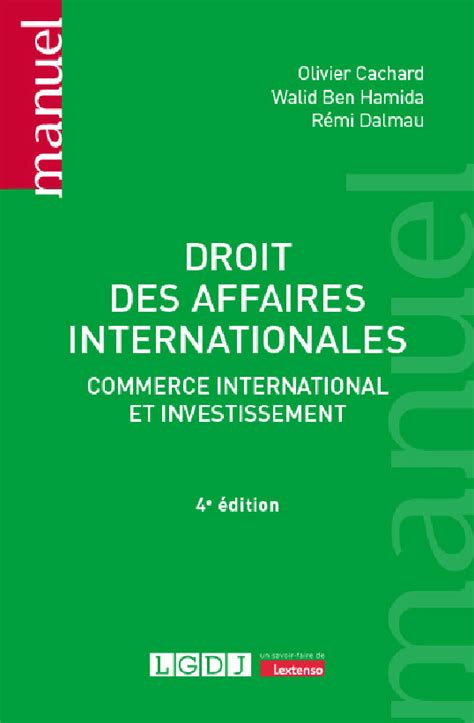 Droit international des affaires