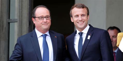 Emmanuel Macron et François Hollande