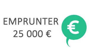 Emprunter 25000 euros