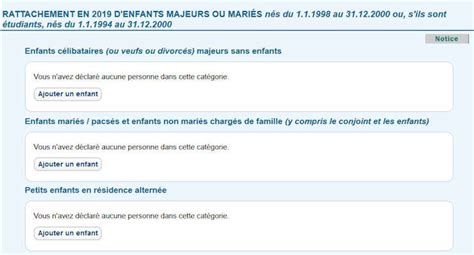 Enfant majeur et impôts