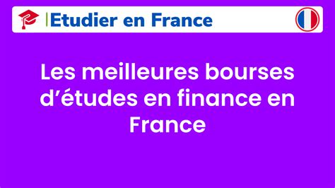 Etudes en Finance