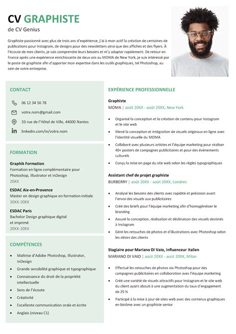 Exemple CV