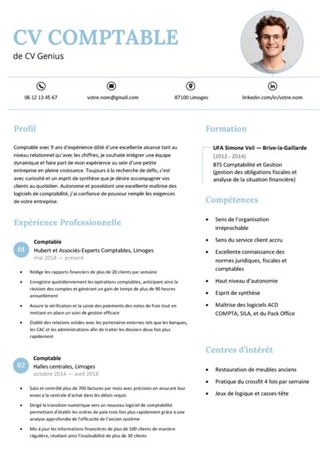 Exemple CV Comptable