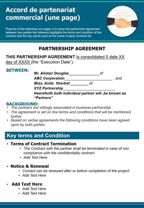 Exemple d'accord de fonctionnement LLC