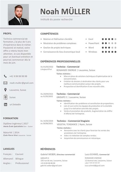 Exemple de CV Suisse
