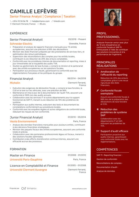 Exemple de CV pour la finance