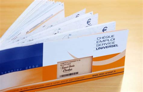 Exemple de Chèque Emploi Service Universel (CESU)