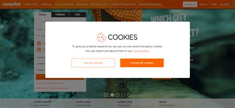 Exemple de bannière de cookies