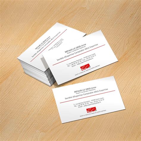 Exemple de carte de visite comptable