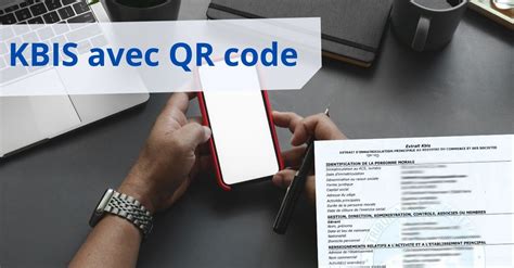 Extrait Kbis avec QR Code