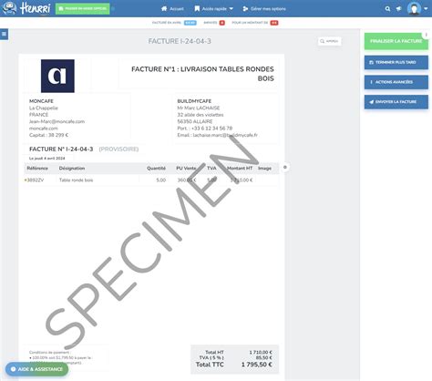 Facturation en ligne