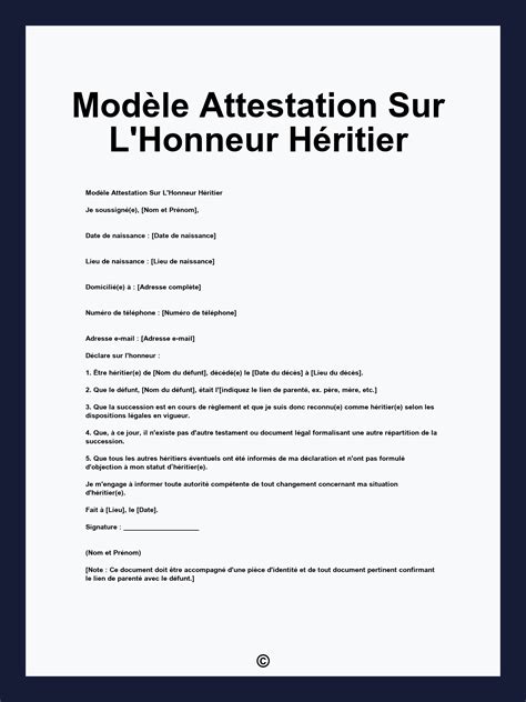 Femme écrivant une attestation sur l'honneur