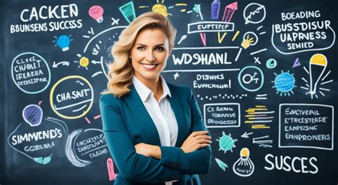 Femme entrepreneure réussissant