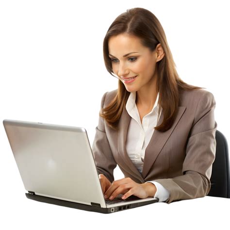 Femme travaillant sur un ordinateur