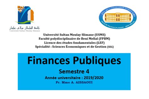 Finance Publique