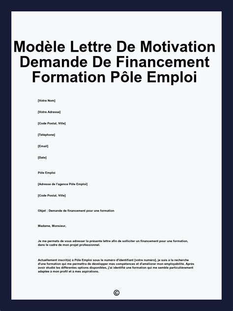 Financement Pôle Emploi