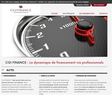 Financement automobile avec CGI Finance