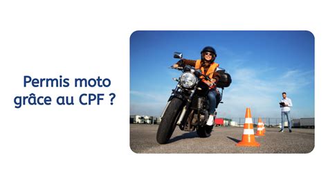 Financement permis moto CPF