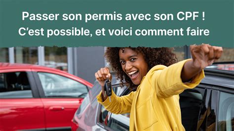 Financer son permis avec le CPF