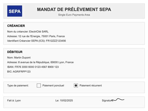 Fonctionnement du prélèvement SEPA