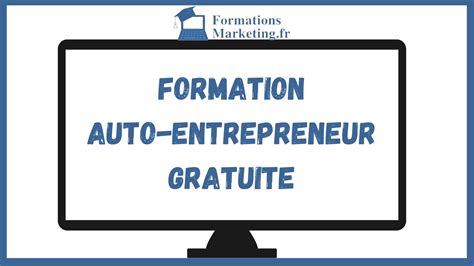 Formation Auto-Entrepreneur