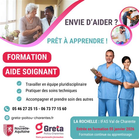 Formation d'aide-soignant