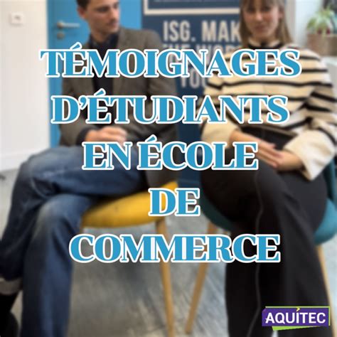 Formation en école de commerce