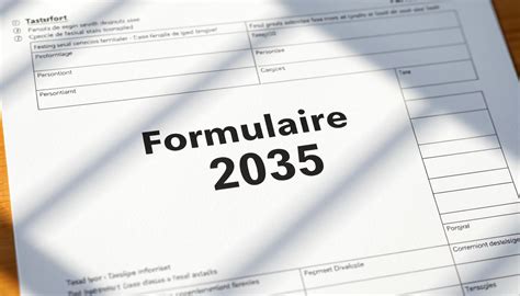 Formulaire 2035