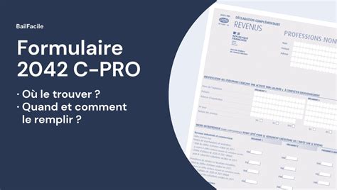 Formulaire 2042-C-PRO