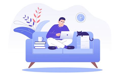 Freelance travaillant sur un ordinateur portable