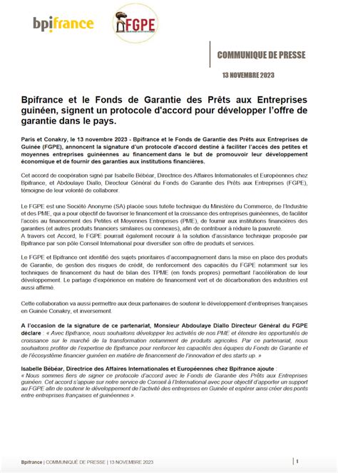 Garanties pour prêts Bpifrance