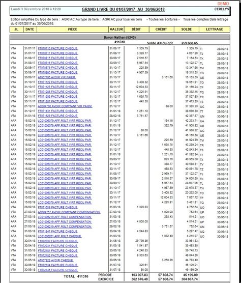 Grand Livre Auxiliaire