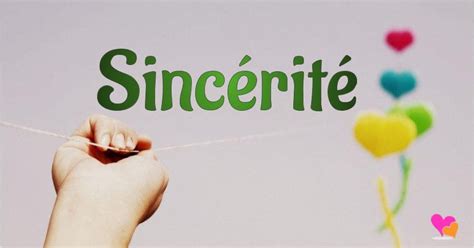 Honnêteté et sincérité