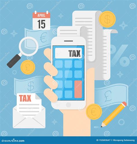 Illustration concept impôts