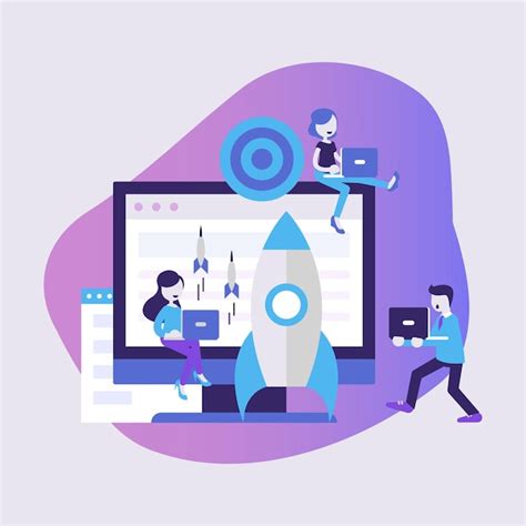 Illustration de démarrage d'entreprise