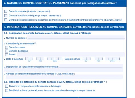 Infographie : Déclaration des comptes étrangers