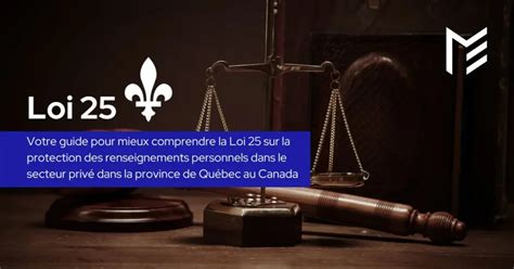 Infographie Loi 25 Québec