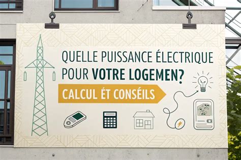 Infographie Puissance Electrique Logement