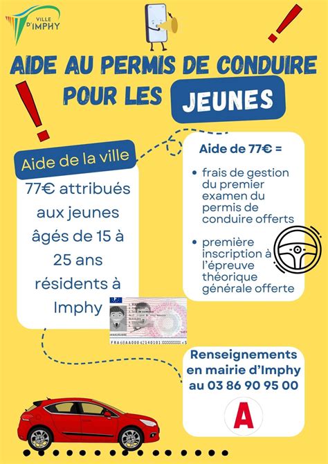 Infographie aide permis de conduire
