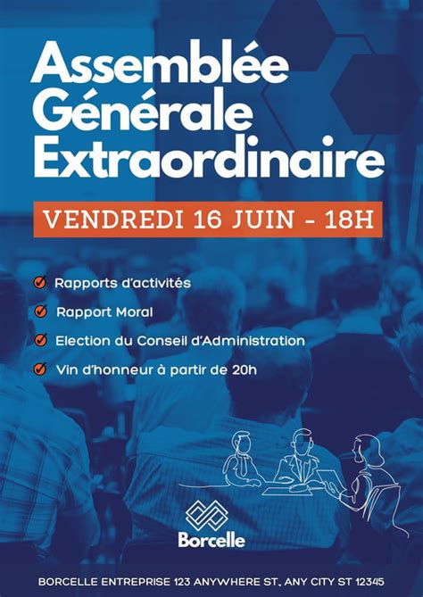 Infographie assemblée générale SARL