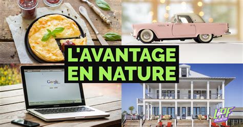 Infographie avantages en nature