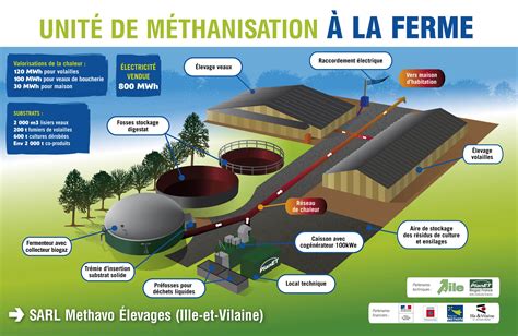 Infographie de la méthanisation