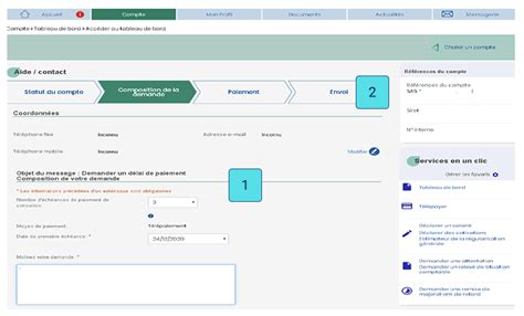 Infographie des étapes pour demander un délai de paiement Urssaf